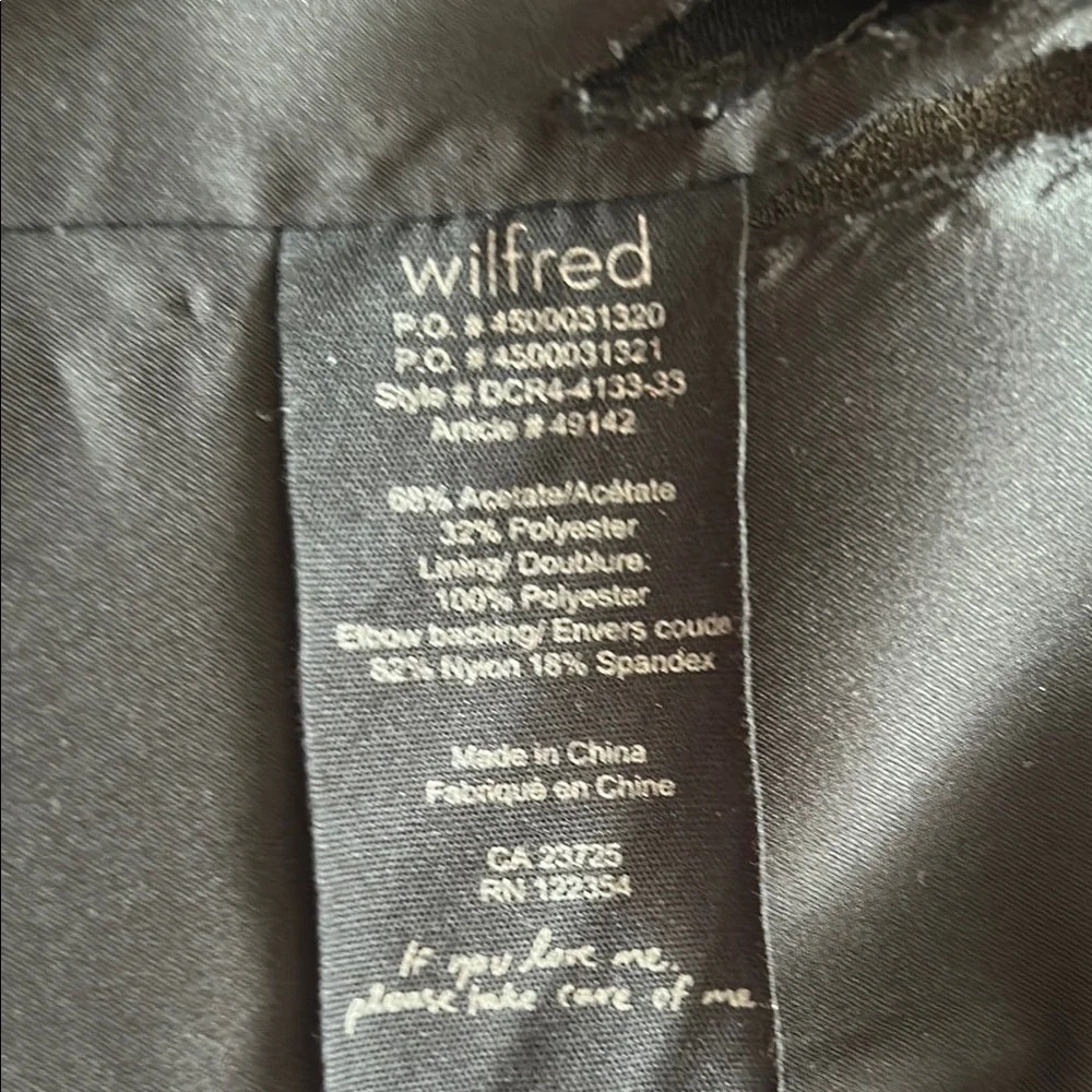 Aritzia Wilfred Black and Brown Bomber Jacket - Picture 14 of 16